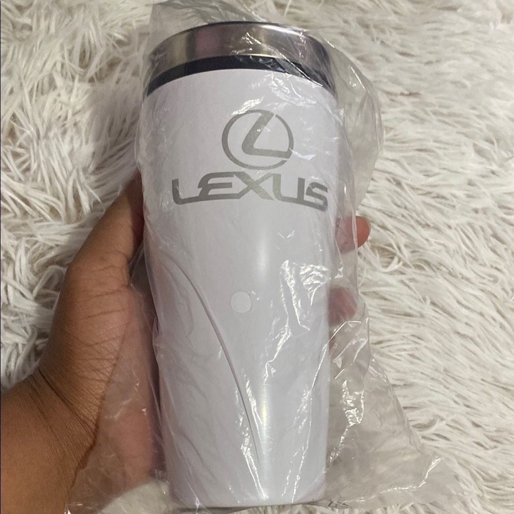 Lexus White Travel Mug - Picture 3 of 3